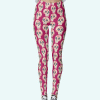 Sugar Skull Day of the Dead Magenta Pink
