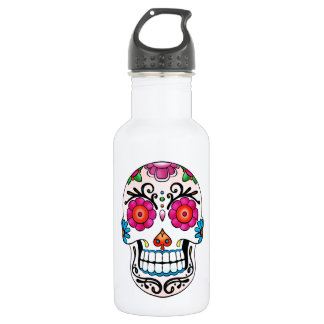 Sugar Skull - Day of the Dead, Tattoo, Mexico 532 Ml Water Bottle