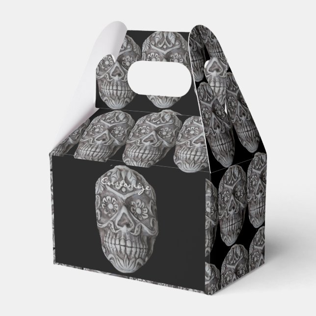 Sugar Skull Day of the Dead Thunder_Cove  Favour Box (Front Side)