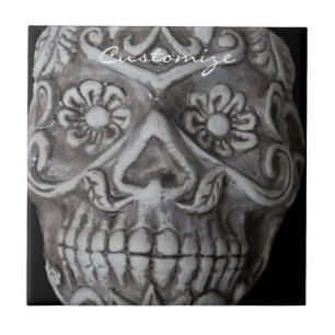Sugar Skull Day of the Dead Thunder_Cove Tile