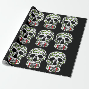 Sugar Skull Day of the Dead Wrapping Paper