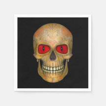 Sugar Skull Dead Voodoo Zombie Cocktail Napkins