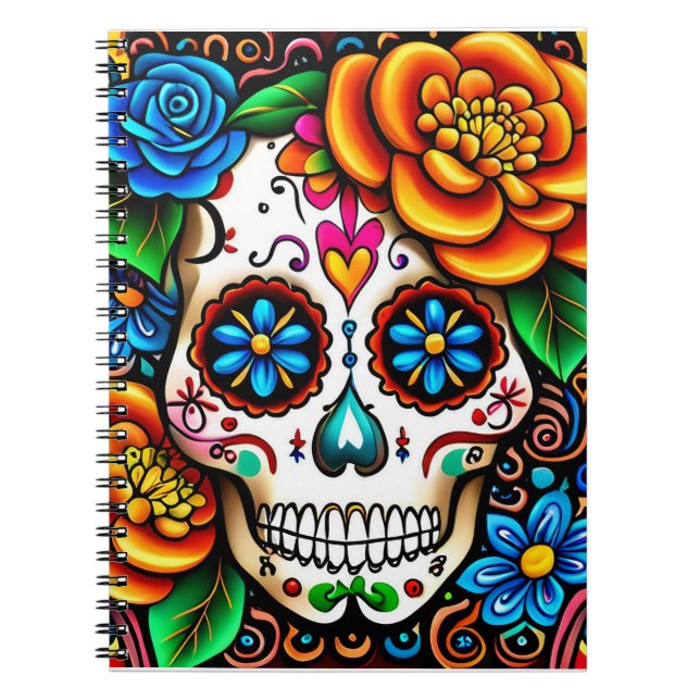 Sugar skull design notebook (Front)
