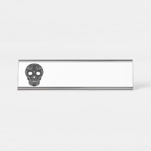 Sugar Skull Desk Name Plate
