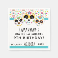 Sugar Skull Dia de La Muerte Halloween Birthday