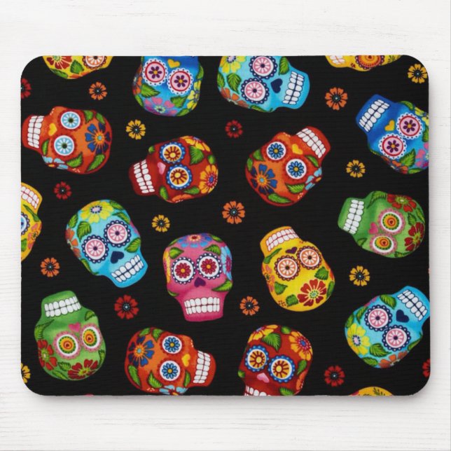 Sugar Skull, Dia de los Muertos #17 Mouse Mat (Front)