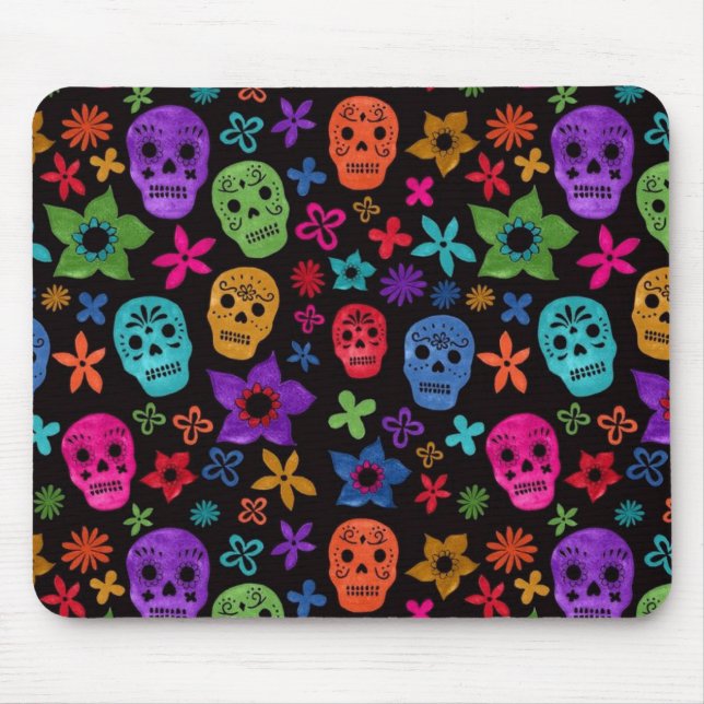 Sugar Skull, Dia de los Muertos #22 Mouse Mat (Front)