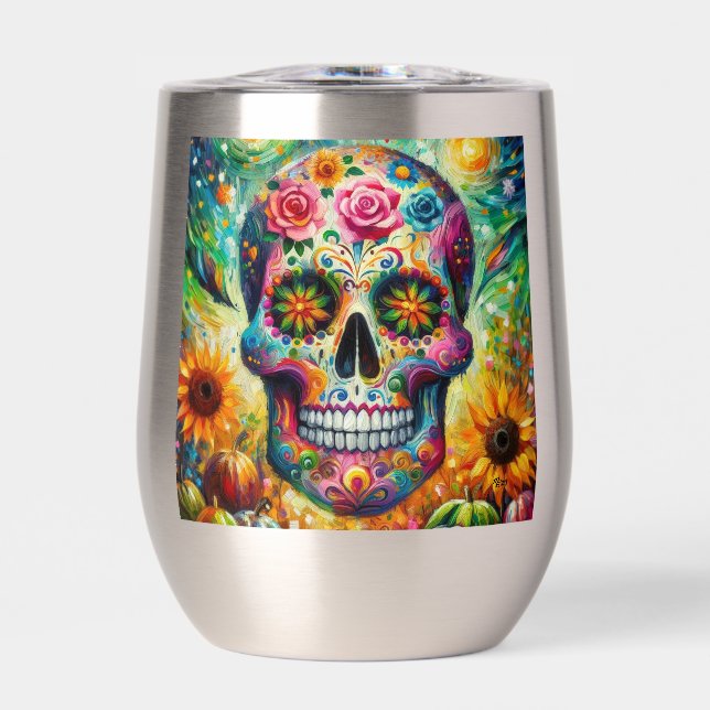 Sugar Skull Dia De Los Muertos Day of the Dead (Front)