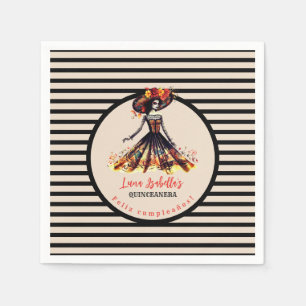 Sugar Skull Dia de los Muertos Day of the Dead Napkin
