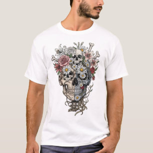 Sugar Skull Dia De Los Muertos Day of the Dead  T-Shirt