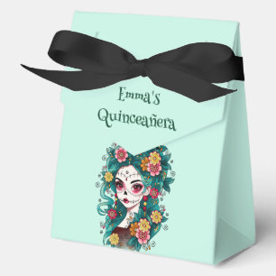 Sugar Skull Dia de Muertos Quinceañera Spanish  Favour Box