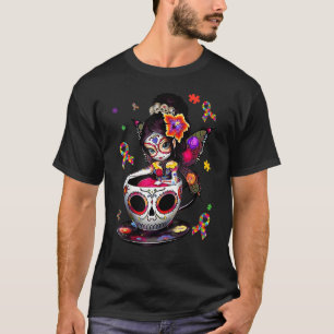 Sugar Skull Fairy Figurine Itu2019s Ok To Be Diffe T-Shirt