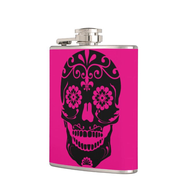 Sugar Skull Flask (Left)