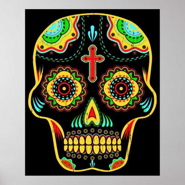 Sugar skull full color poster (Front)