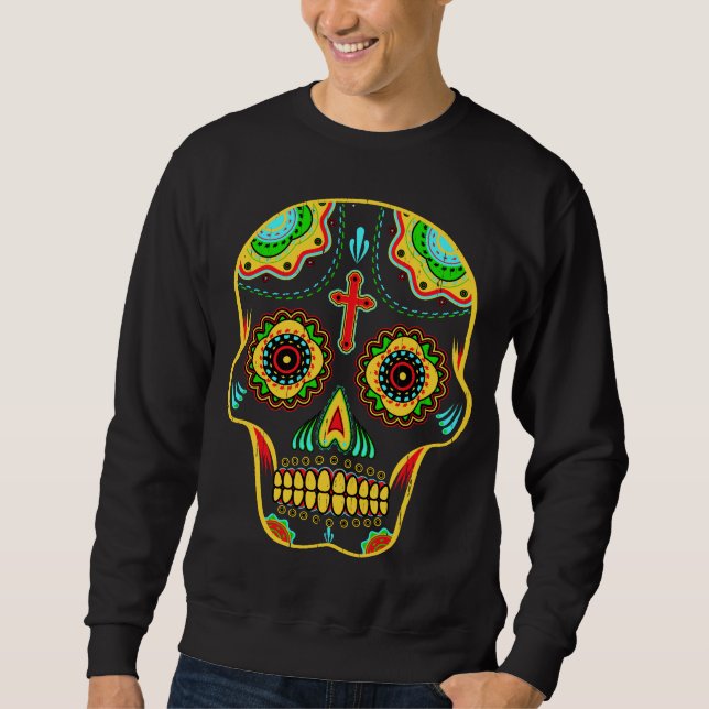 Sugar skull full colour sweatshirt (Front)