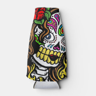 Sugar Skull Girl Bottle Cooler