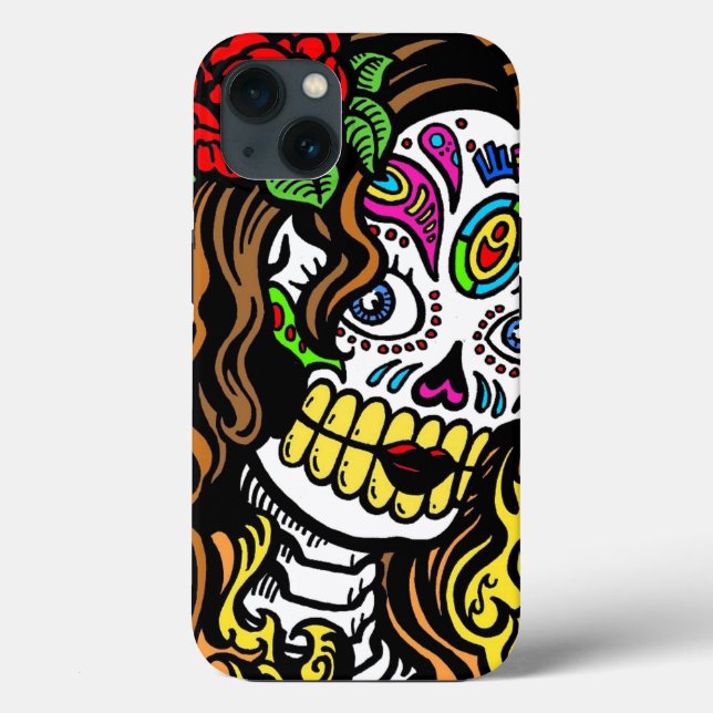 Sugar Skull Girl Case-Mate iPhone Case (Back)