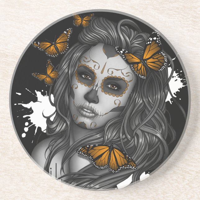 Sugar Skull Girl Coaster (Front)