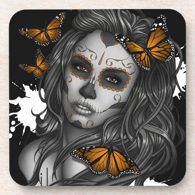 Sugar Skull Girl Coaster (Front)