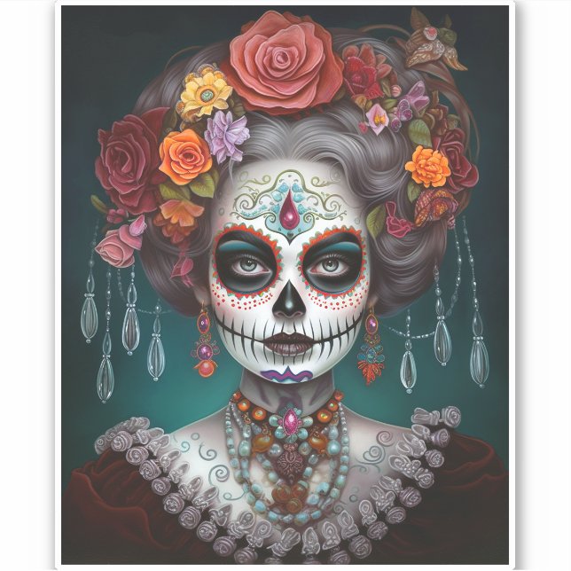 Sugar Skull Girl Day Of The Dead (Front)