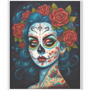 Sugar Skull Girl Day Of The Dead