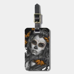 Sugar Skull Girl Luggage Tag