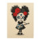 Sugar Skull Girl Playing Scottish Flag Guitar