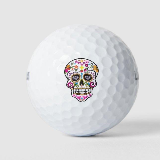 Sugar Skull Golf Balls (Front)