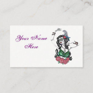 Sugar Skull Gypsy Business Card