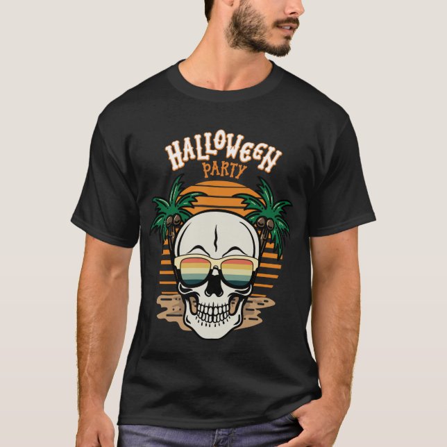 Sugar Skull Halloween Men T-Shirt (Front)