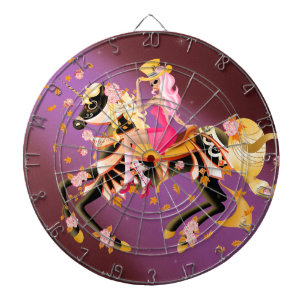 Sugar Skull Horse & Lady Dartboard