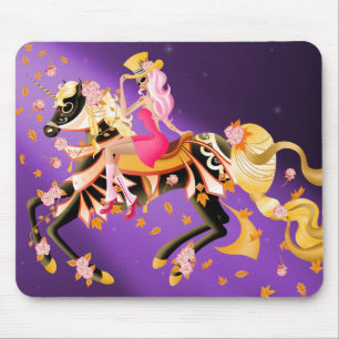 Sugar Skull Horse & Lady Mouse Mat
