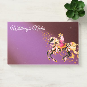 Sugar Skull Horse & Lady Post-it Notes