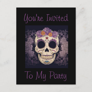 Sugar skull invitations