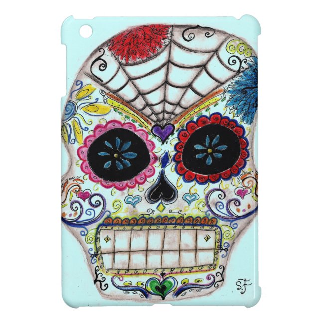 Sugar Skull iPad Mini Case (Back)