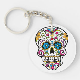 Sugar Skull Key Ring