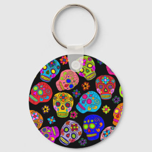 Sugar Skull Key Ring