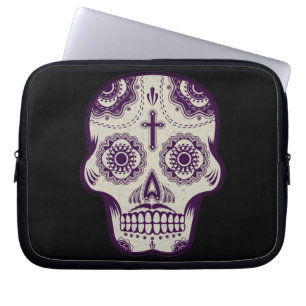 Sugar skull laptop sleeve