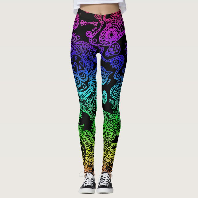 Sugar Skull Leggings (Front)