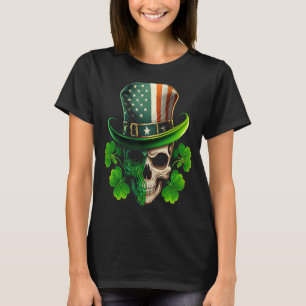Sugar Skull Leprechaun St Patricks Saint Patrick's T-Shirt