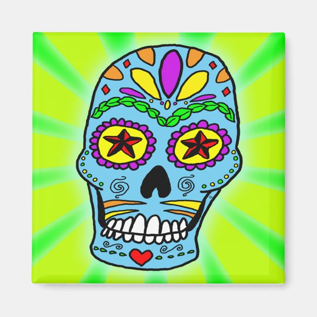 Sugar Skull Magnet (Front)