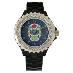 Sugar Skull Mens Watch Customisable