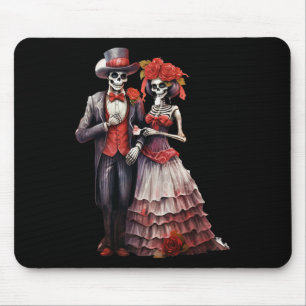 Sugar Skull Mexican Catrina Cinco De Mayo Dia De L Mouse Mat