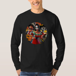 Sugar Skull Mexican Catrina Halloween Day Of The D T-Shirt