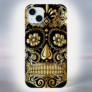 Sugar Skull Mexican Day of the Dead Cultural Art iPhone 15 Mini Case