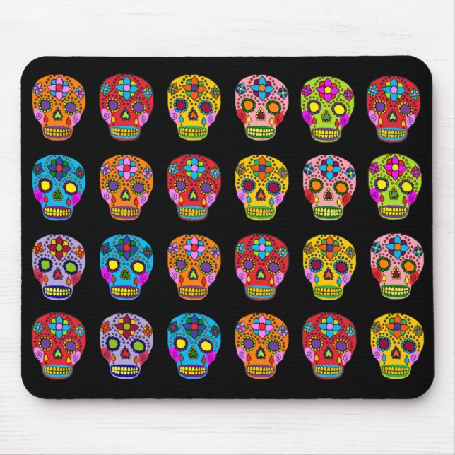 Sugar Skull Mouse Mat (Front)