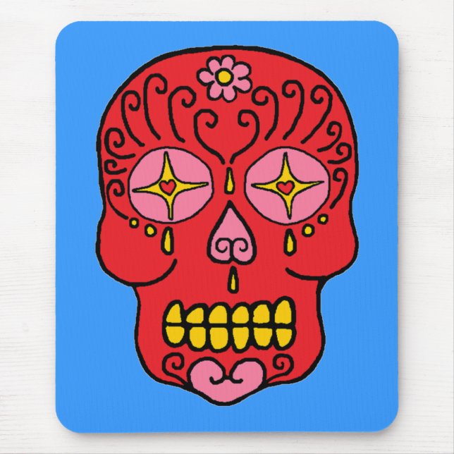 Sugar Skull Mouse Mat (Front)
