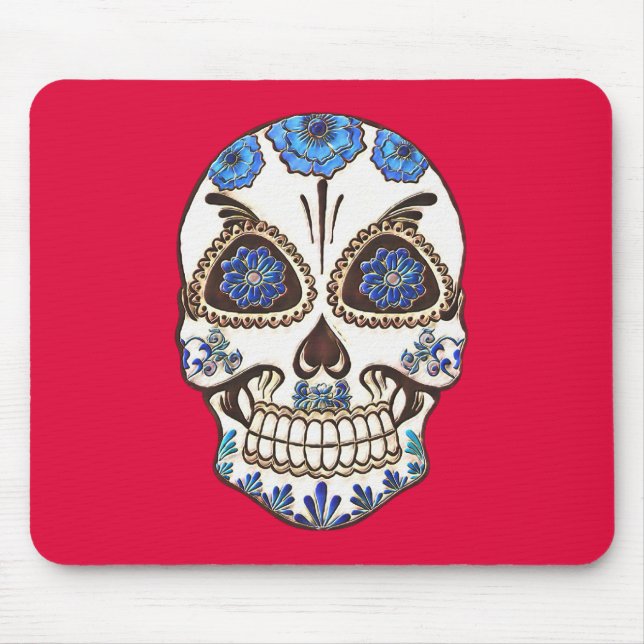 Sugar Skull Mouse Mat (Front)