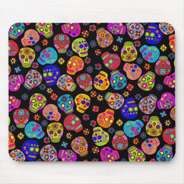 Sugar Skull Mouse Mat (Front)