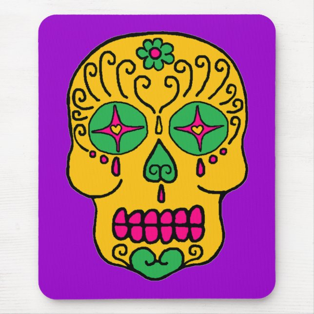 Sugar Skull Mouse Mat (Front)
